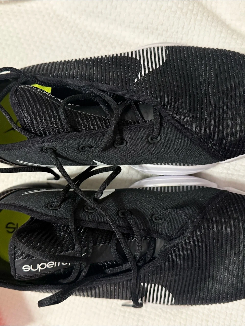 Nike Women’s Black and White Air Zoom Fitness Sneakers